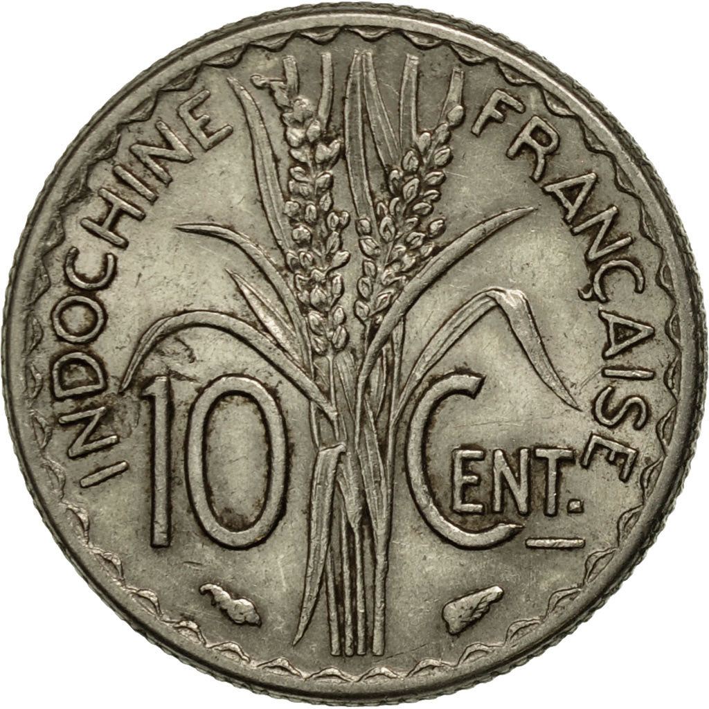 Moneta, INDOCINA FRANCESE, 10 Cents, 1940, Paris, SPL-, Nichel, KM:21.1