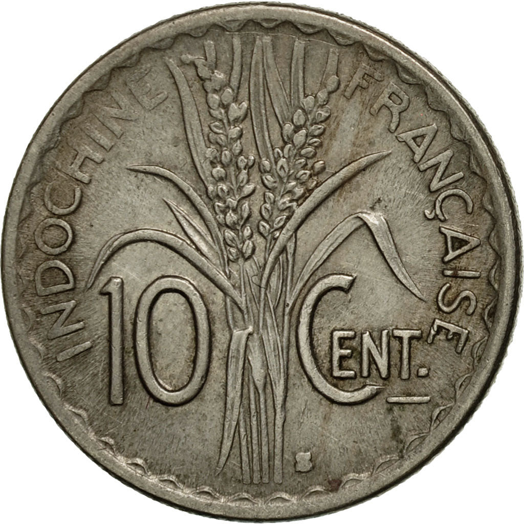 Moneta, INDOCINA FRANCESE, 10 Cents, 1941, BB+, Rame-nichel, KM:21.1a