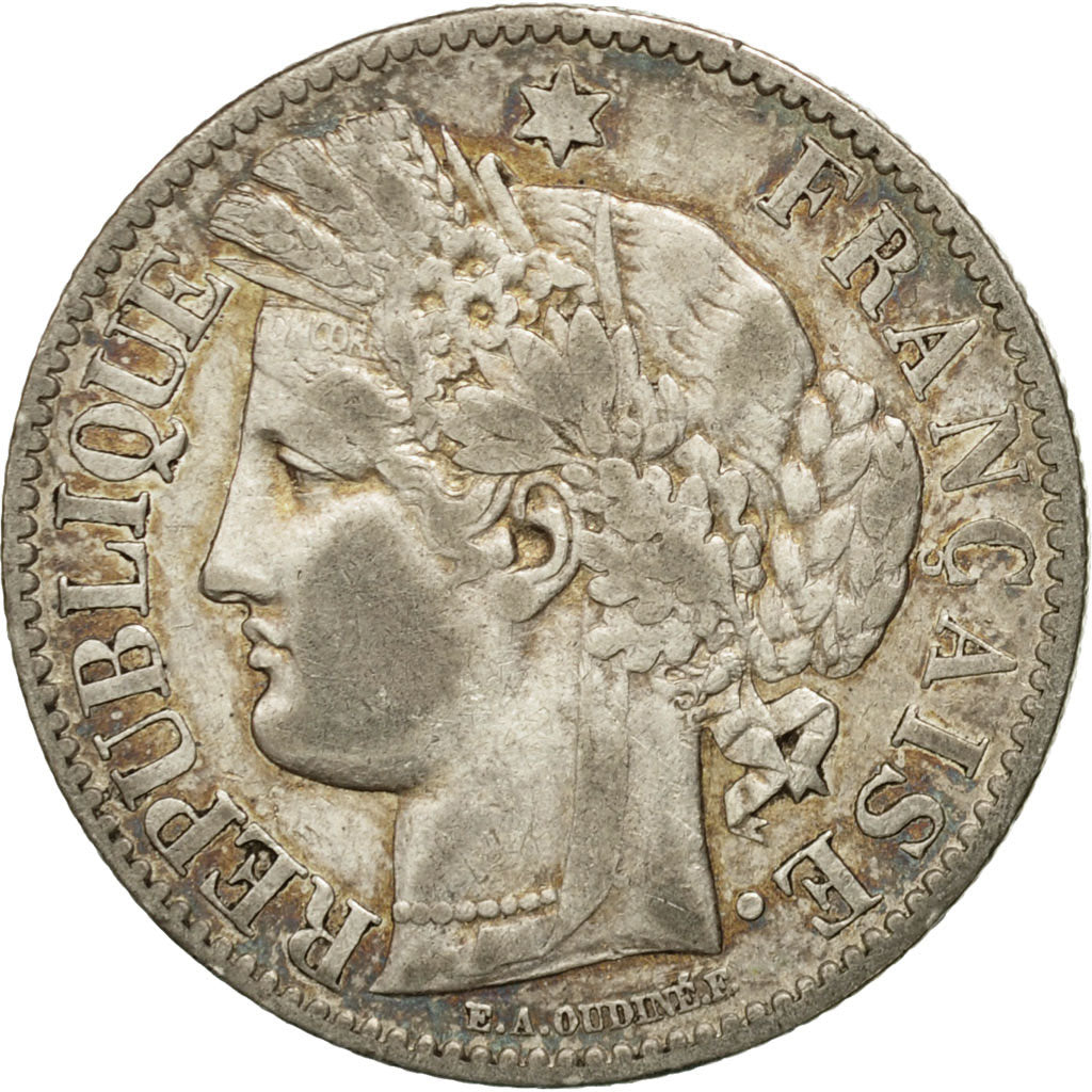 Coin, France, Cérès, 2 Francs, 1881, Paris, EF(40-45), Silver, KM:817.1