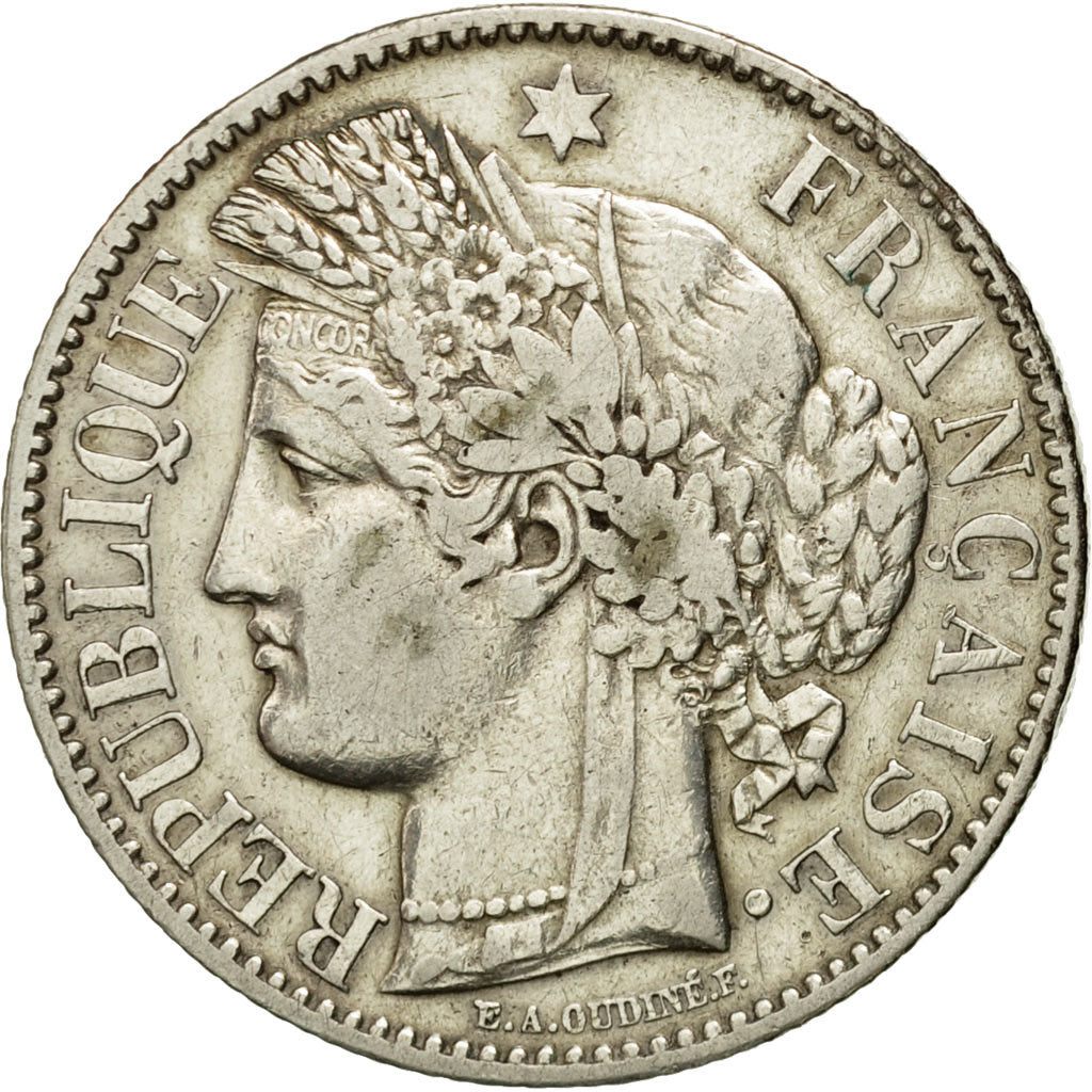 Coin, France, Cérès, 2 Francs, 1894, Paris, AU(50-53), Silver, KM:817.1