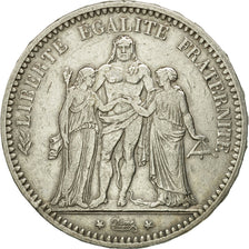 Monnaie, France, Hercule, 5 Francs, 1873, Bordeaux, TTB, Argent, KM:820.2
