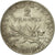 Munten, Frankrijk, Semeuse, 2 Francs, 1909, Paris, ZF, Zilver, KM:845.1