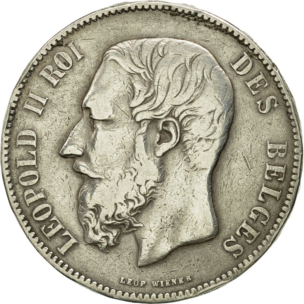Monnaie, Belgique, Leopold II, 5 Francs, 5 Frank, 1873, TTB, Argent, KM:24