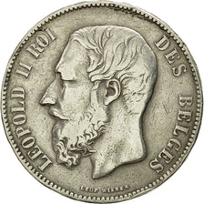 Monnaie, Belgique, Leopold II, 5 Francs, 5 Frank, 1873, TTB, Argent, KM:24