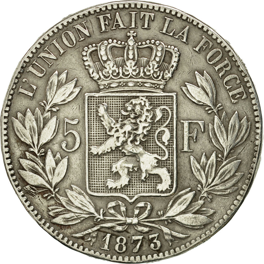 Monnaie, Belgique, Leopold II, 5 Francs, 5 Frank, 1873, TTB, Argent, KM:24