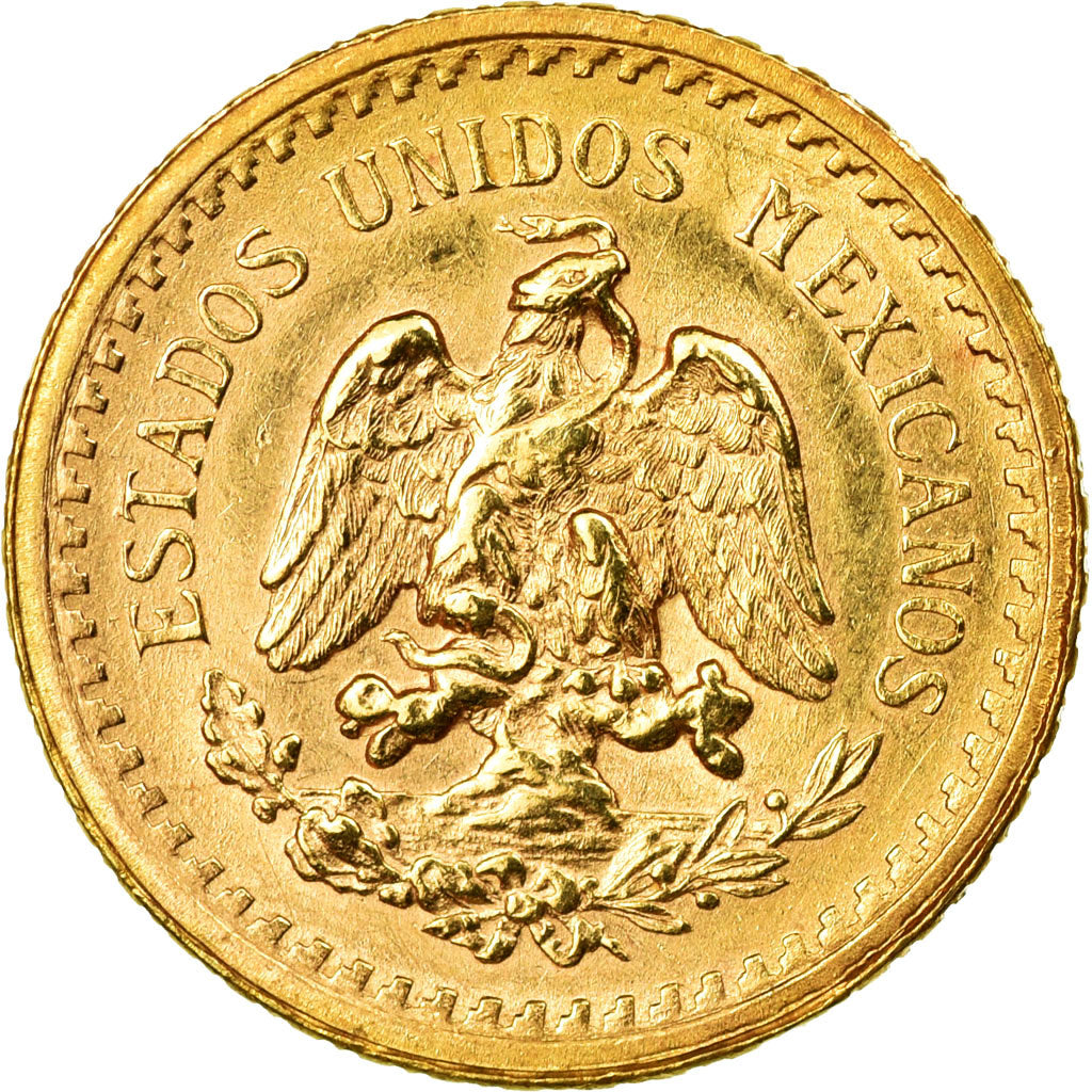 Moneta, Messico, 2-1/2 Pesos, 1945, Mexico City, SPL, Oro, KM:463