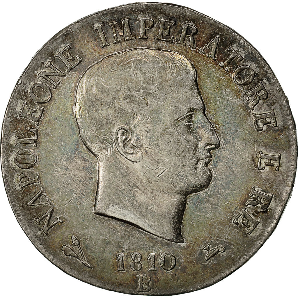 Monnaie, États italiens, KINGDOM OF NAPOLEON, Napoleon I, 5 Lire, 1810