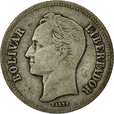 Munten, Venezuela, Gram 10, 2 Bolivares, 1919, Philadelphia, ZF, Zilver, KM:23