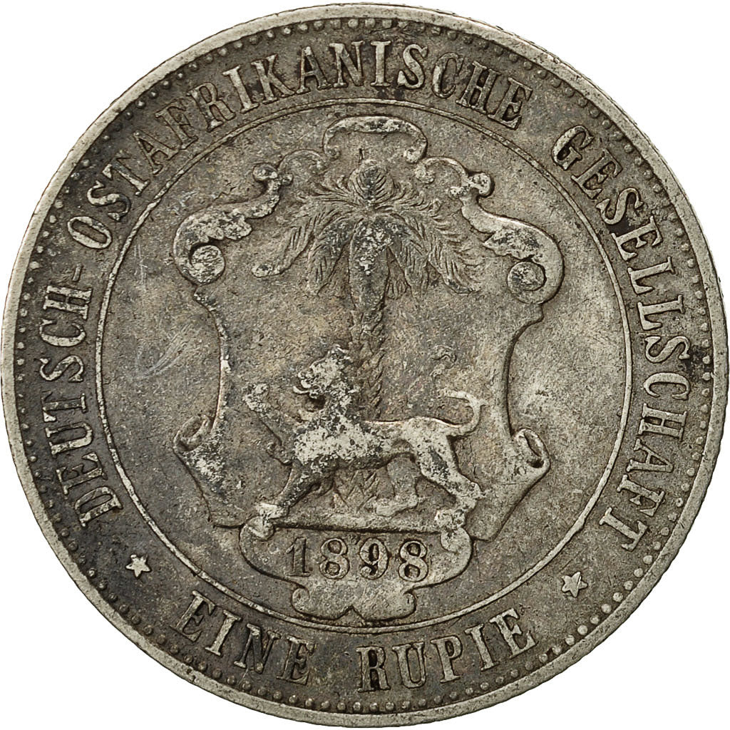 Monnaie, GERMAN EAST AFRICA, Wihelm II, Rupie, 1898, TB+, Argent, KM:2