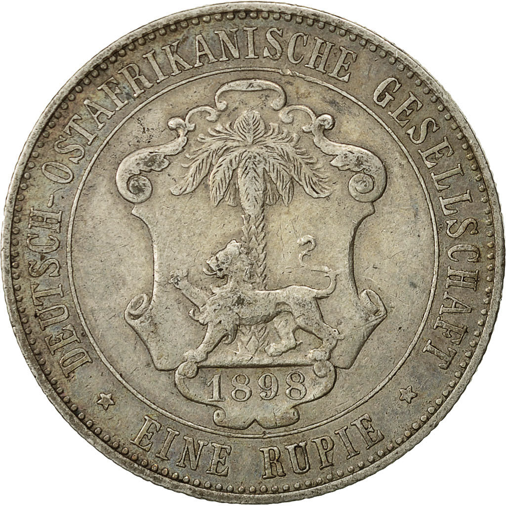 Coin, GERMAN EAST AFRICA, Wihelm II, Rupie, 1898, EF(40-45), Silver, KM:2
