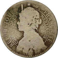 Coin, Martinique, 50 Centimes, 1897, F(12-15), Copper-nickel, KM:40
