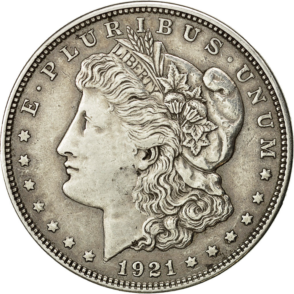 Coin, United States, Morgan Dollar, Dollar, 1921, U.S. Mint, Philadelphia