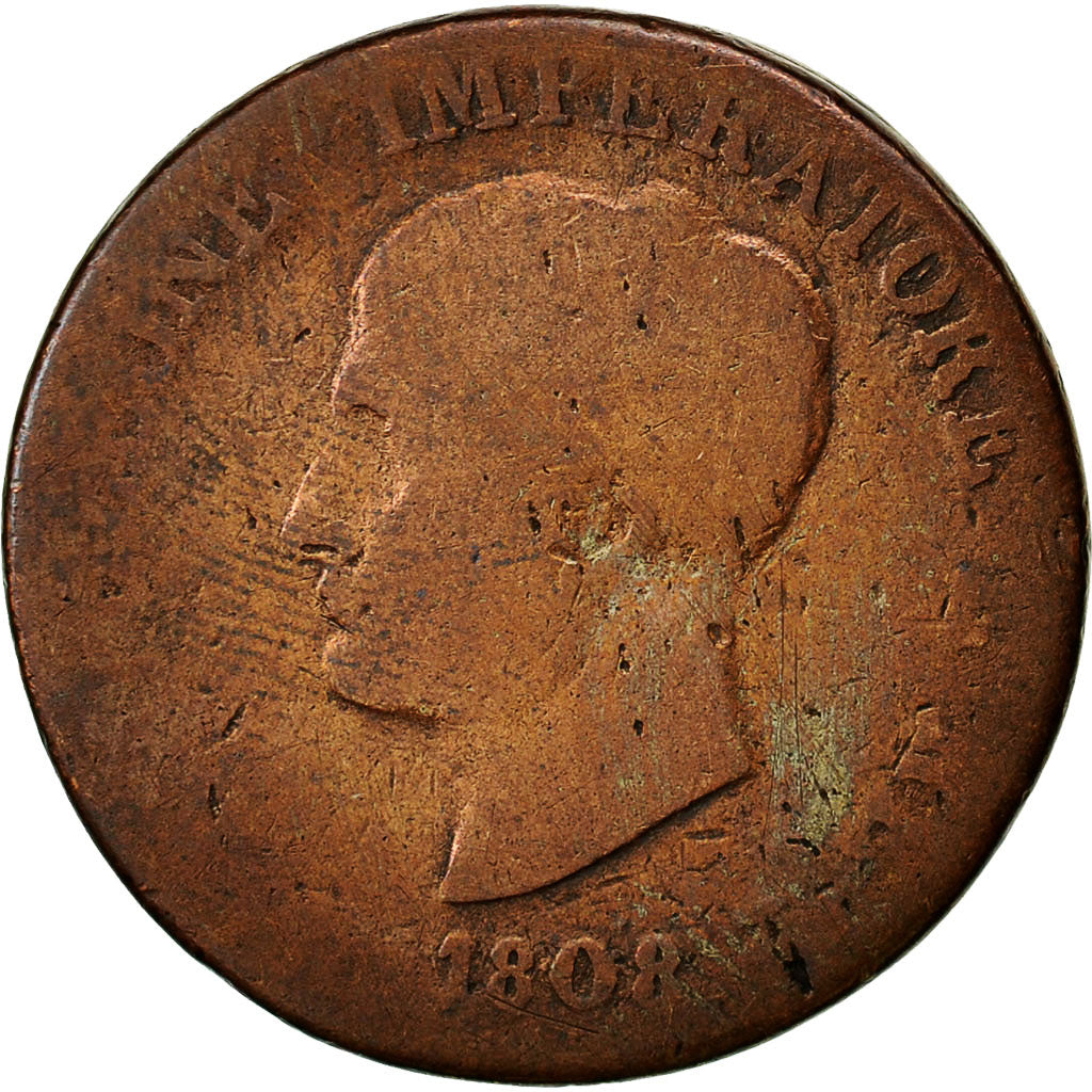 Coin, ITALIAN STATES, KINGDOM OF NAPOLEON, Napoleon I, Soldo, 1808, Milan