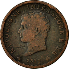 Munten, Italiaanse staten, KINGDOM OF NAPOLEON, Napoleon I, Soldo, 1811, Milan