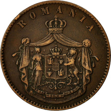Coin, Romania, Carol I, 10 Bani, 1867, EF(40-45), Copper, KM:4.2