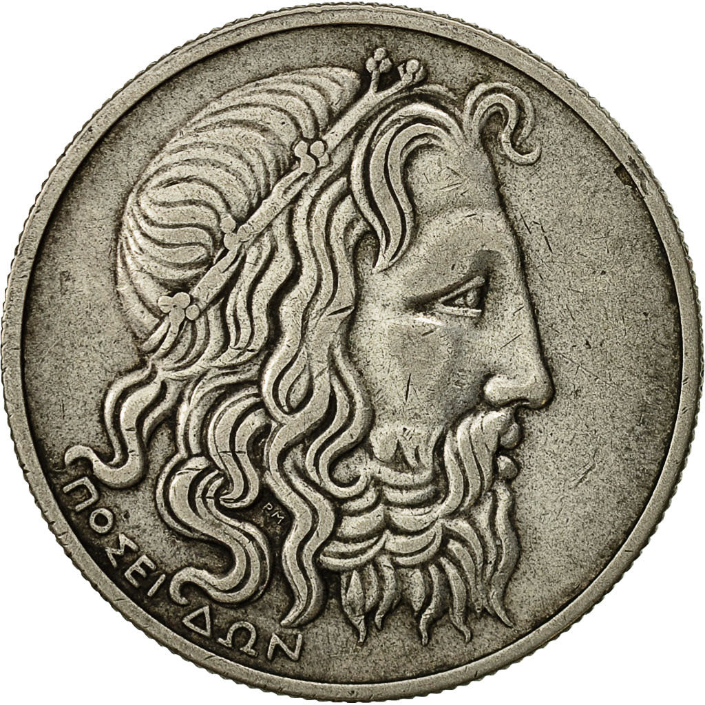 Coin, Greece, 20 Drachmai, 1930, AU(55-58), Silver, KM:73