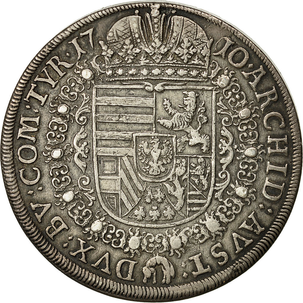 Münze, Österreich, Joseph I, Thaler, 1710, Hall, VZ, Silber, KM:1438.1