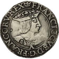 Munten, Frankrijk, François Ier, Teston, 1541-1547, Paris, ZF, Zilver