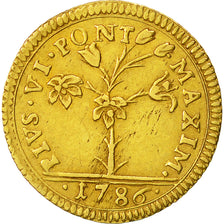 Moneta, STATI ITALIANI, PAPAL STATES-BOLOGNA, 15 Paoli = 1/2 Doppia D'oro, 1786