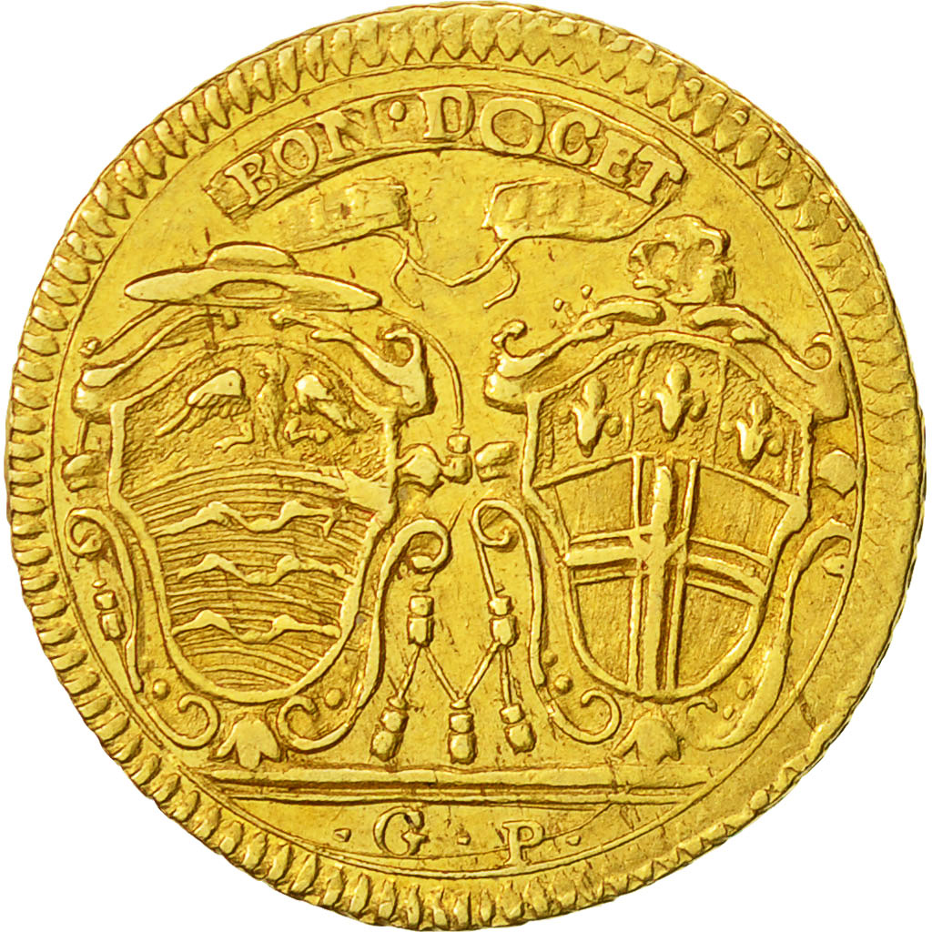 Moneta, STATI ITALIANI, PAPAL STATES-BOLOGNA, 15 Paoli = 1/2 Doppia D'oro, 1786