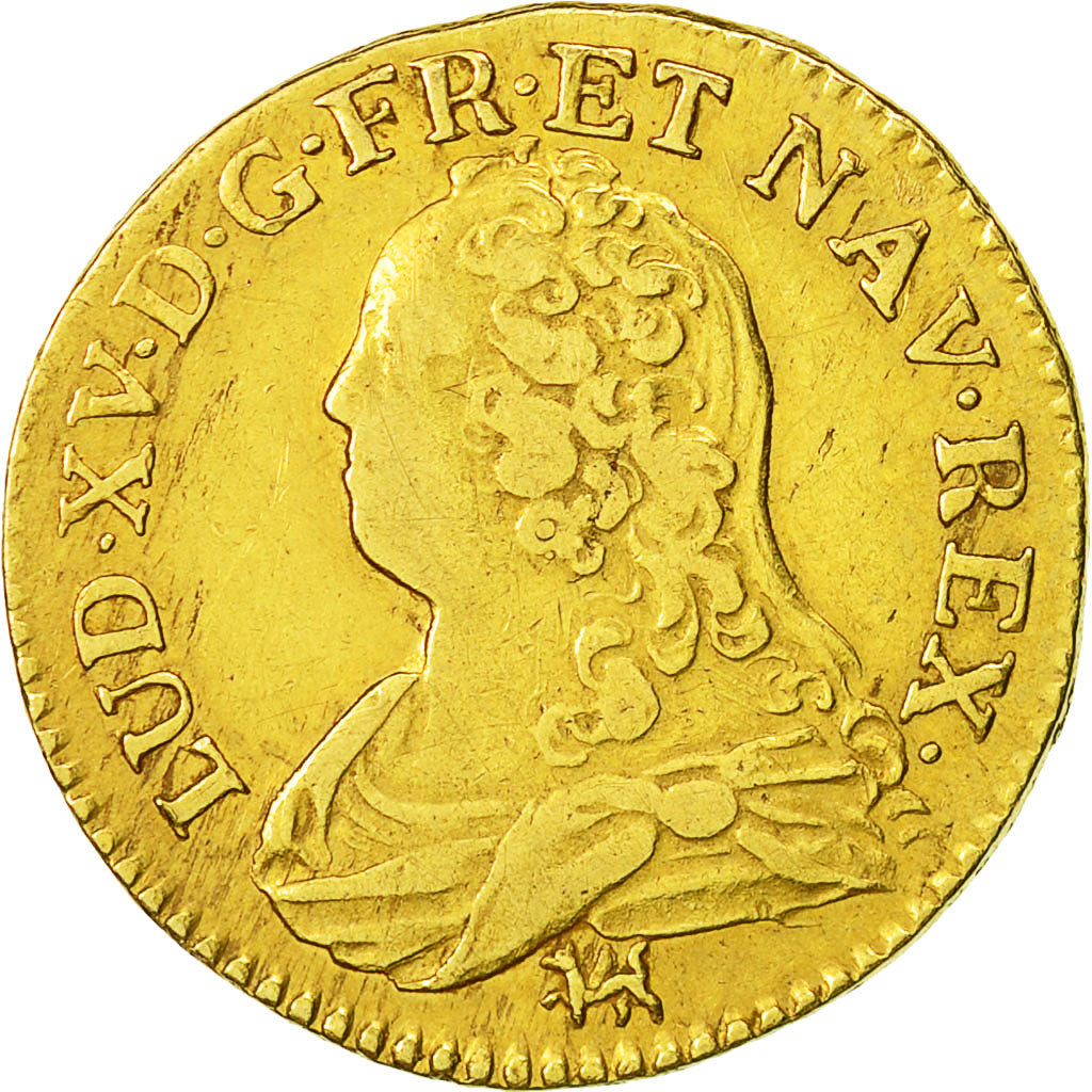 Münze, Frankreich, Louis XV, Louis d'or aux lunettes, Louis d'Or, 1726, La