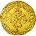 Coin, France, Louis XIII, Ecu d'or au soleil, Ecu d'or, 1615, Rouen, AU(55-58)