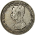 Coin, Thailand, Rama V, Baht, 1906, AU(50-53), Silver, KM:34a