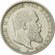 Moneda, Estados alemanes, WURTTEMBERG, Wilhelm II, 2 Mark, 1899, Freudenstadt