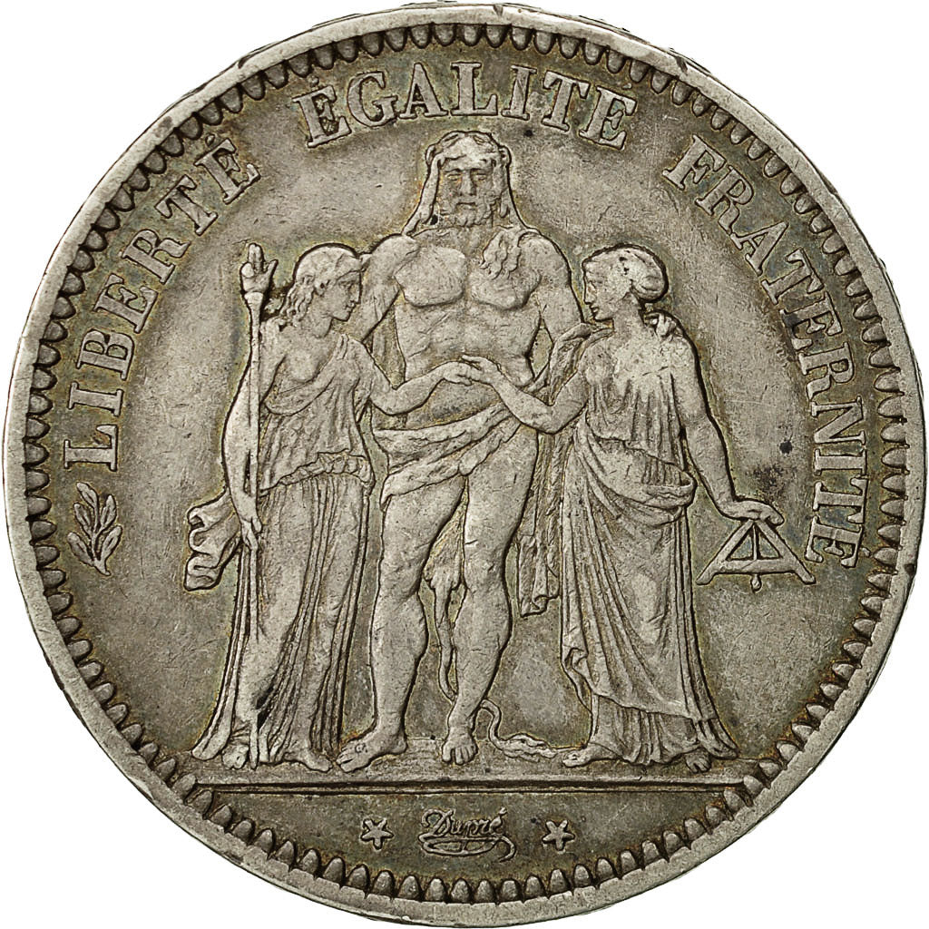 Coin, France, Hercule, 5 Francs, 1848, Paris, EF(40-45), Silver, KM:756.1