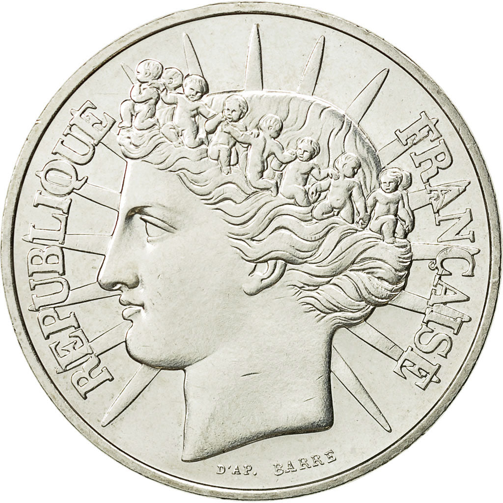 Coin, France, Fraternité, 100 Francs, 1988, MS(60-62), Silver, KM:966