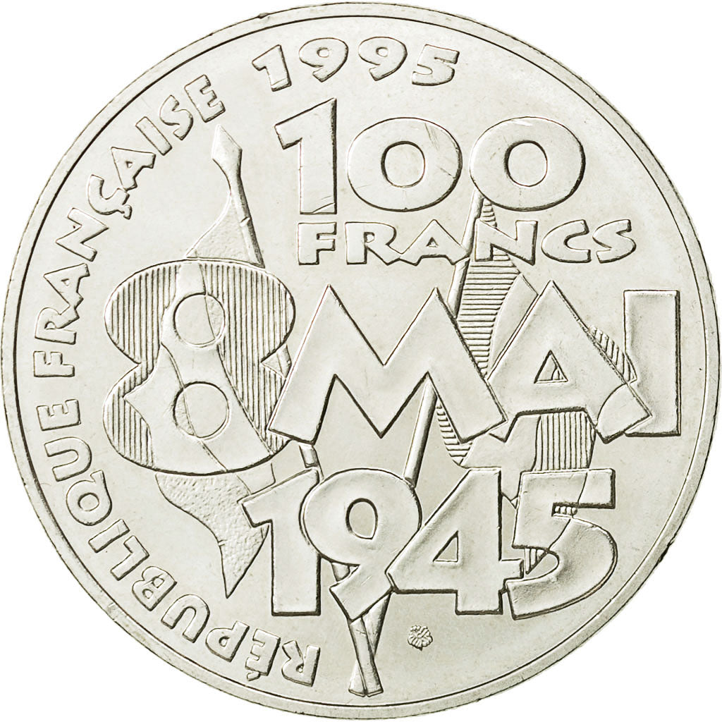 Monnaie, France, 8 mai 1945, 100 Francs, 1995, SUP+, Argent, KM:1116.1