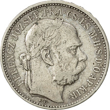 Coin, Hungary, Franz Joseph I, Korona, 1893, Kormoczbanya, EF(40-45), Silver