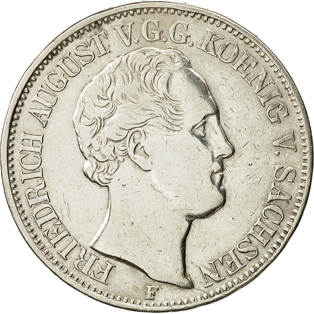 Coin, German States, SAXONY-ALBERTINE, Friedrich August II, Thaler, 1848
