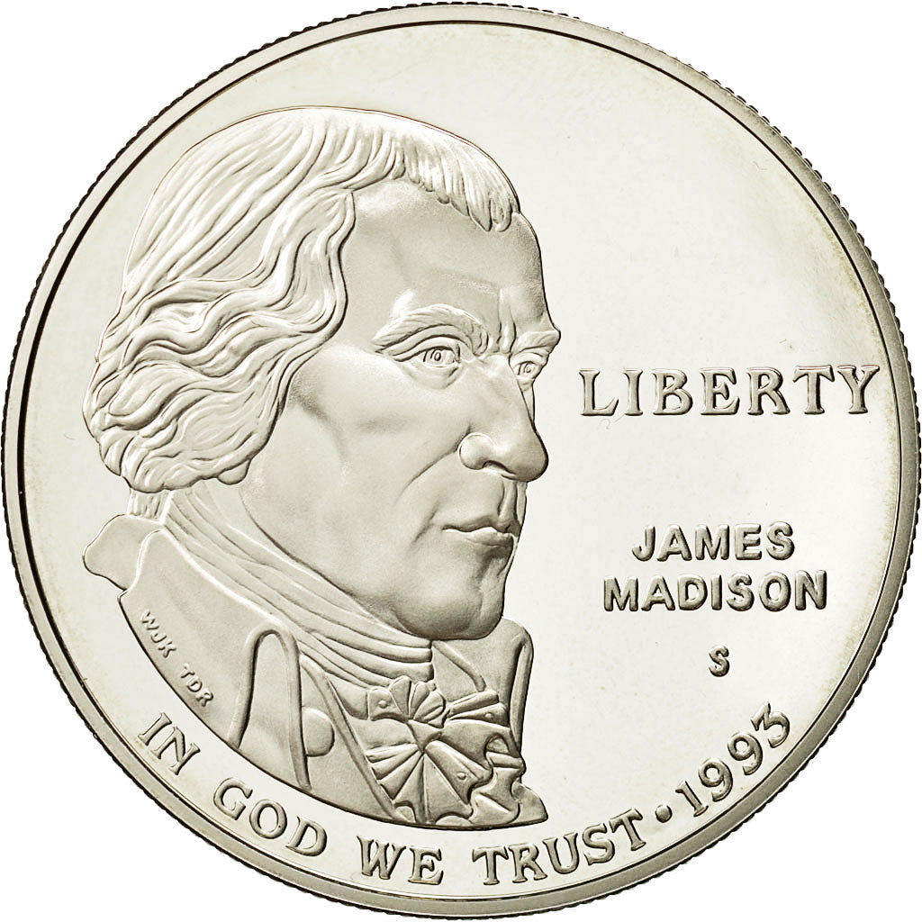 Coin, United States, Dollar, 1993, U.S. Mint, San Francisco, MS(65-70), Silver