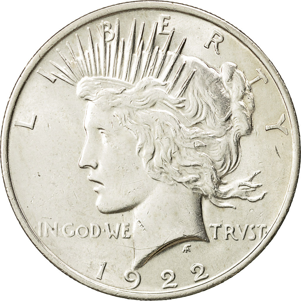 Coin, United States, Peace Dollar, Dollar, 1922, U.S. Mint, Philadelphia