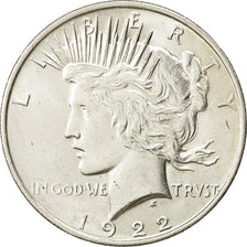 Coin, United States, Peace Dollar, Dollar, 1922, U.S. Mint, Philadelphia