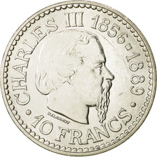 Coin, Monaco, Rainier III, 10 Francs, 1966, MS(63), Silver, KM:146, Gadoury:155