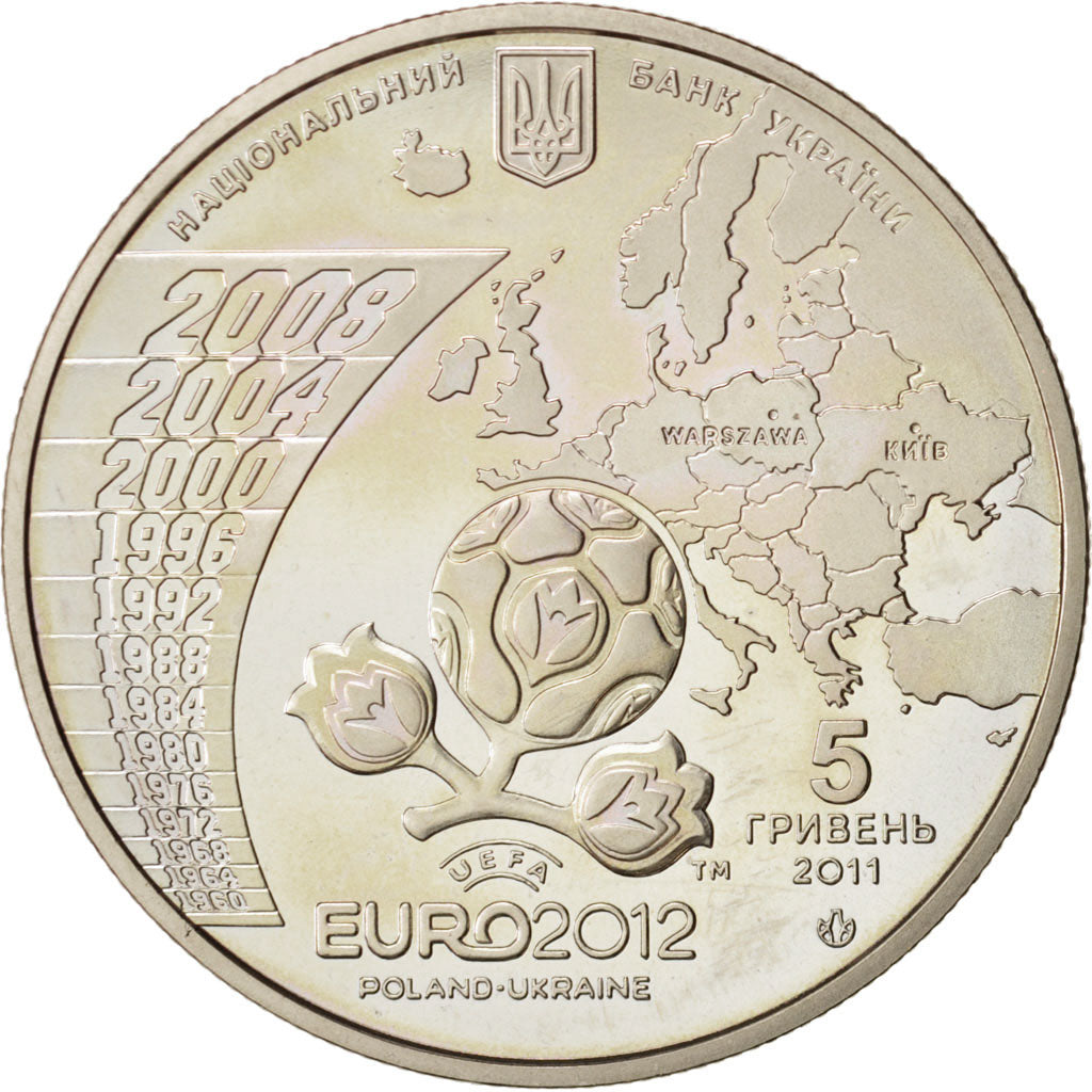 Coin, Ukraine, 5 Hryven, 2011, Kyiv, MS(63), Copper-Nickel-Zinc, KM:647