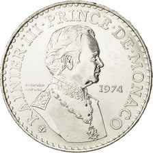 Coin, Monaco, Rainier III, 50 Francs, 1974, MS(63), Silver, KM:152.1
