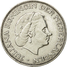Coin, Netherlands, Juliana, 2-1/2 Gulden, 1961, AU(55-58), Silver, KM:185