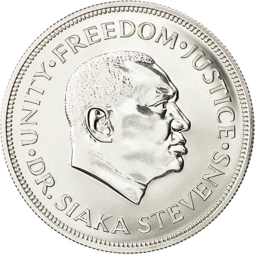 Coin, Sierra Leone, Leone, 1974, MS(64), Silver, KM:26a