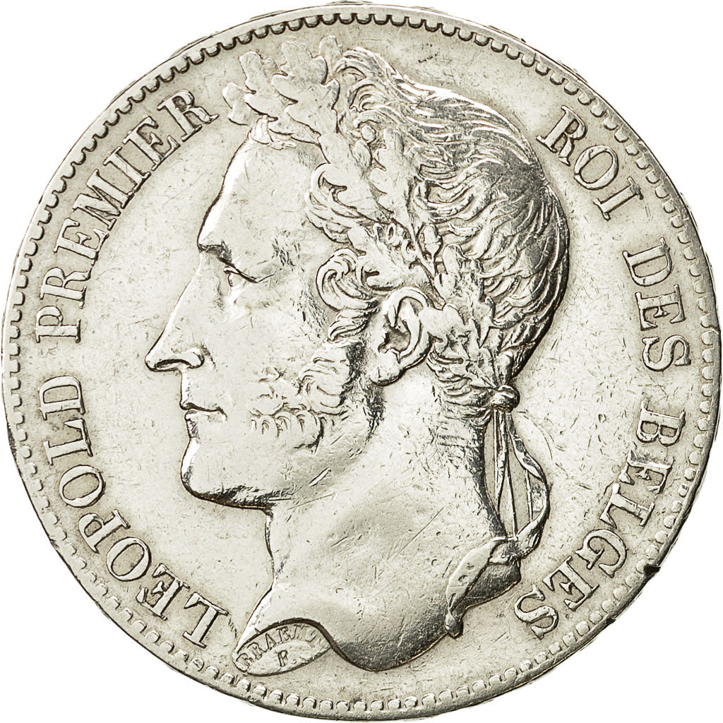 Coin, Belgium, Leopold I, 5 Francs, 5 Frank, 1848, EF(40-45), Silver, KM:3.2