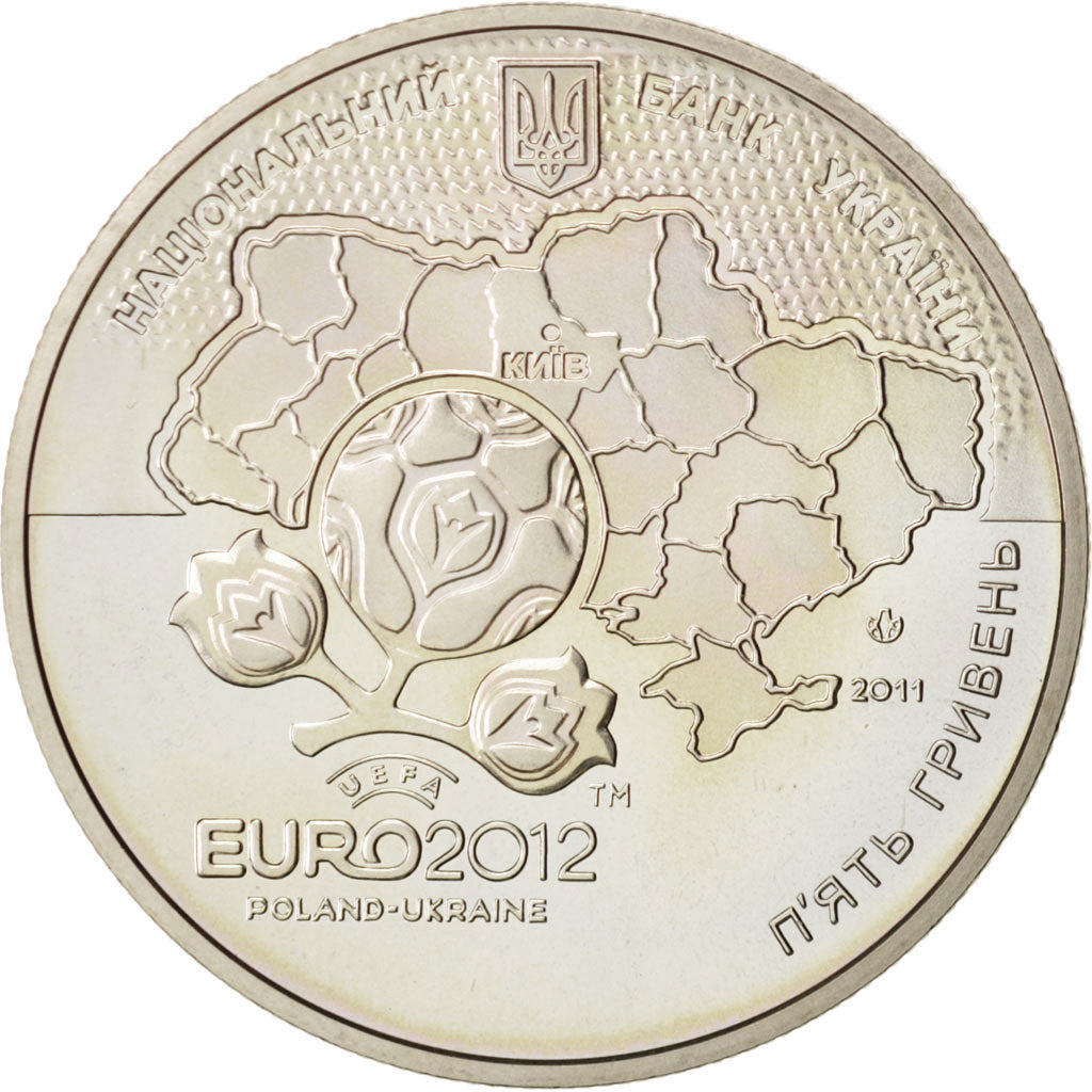 Coin, Ukraine, 5 Hryven, 2011, Kyiv, MS(63), Copper-Nickel-Zinc, KM:648