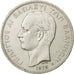 Moneda, Grecia, George I, 5 Drachmai, 1875, Paris, BC+, Plata, KM:46