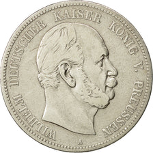 Coin, German States, PRUSSIA, Wilhelm I, 5 Mark, 1874, Berlin, VF(30-35)