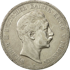 Coin, German States, PRUSSIA, Wilhelm II, 5 Mark, 1894, Berlin, VF(30-35)