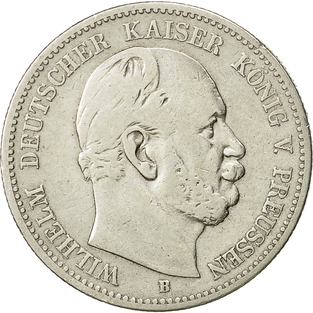 Monnaie, Etats allemands, PRUSSIA, Wilhelm I, 2 Mark, 1876, Hannover, TB+