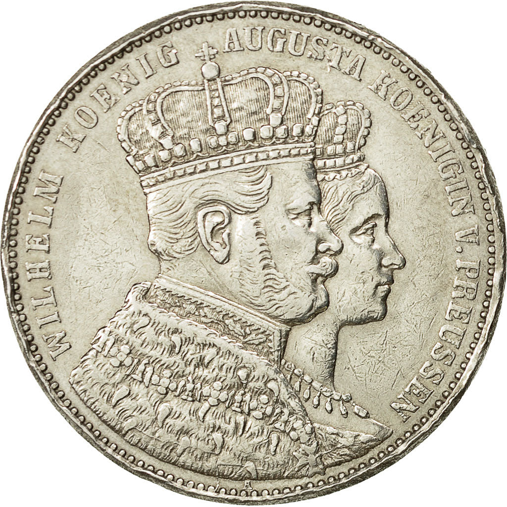 Monnaie, Etats allemands, PRUSSIA, Wilhelm I, Thaler, 1861, Berlin, TTB+