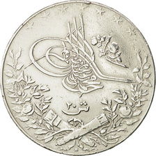 Moneta, Egitto, Muhammad V, 20 Qirsh, 1913, Misr, BB+, Argento, KM:310