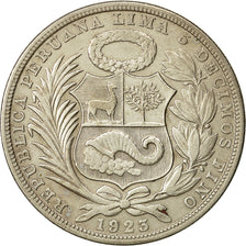 Coin, Peru, Sol, 1923, Philadelphia, EF(40-45), Silver, KM:218.1